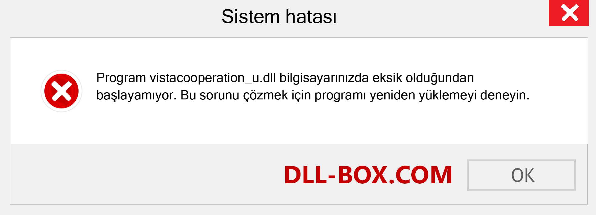 vistacooperation_u.dll dosyası eksik mi? Windows 7, 8, 10 için İndirin - Windows'ta vistacooperation_u dll Eksik Hatasını Düzeltin, fotoğraflar, resimler